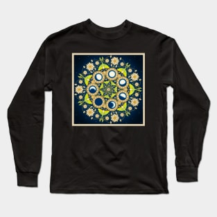 Luna moth and the moon Long Sleeve T-Shirt